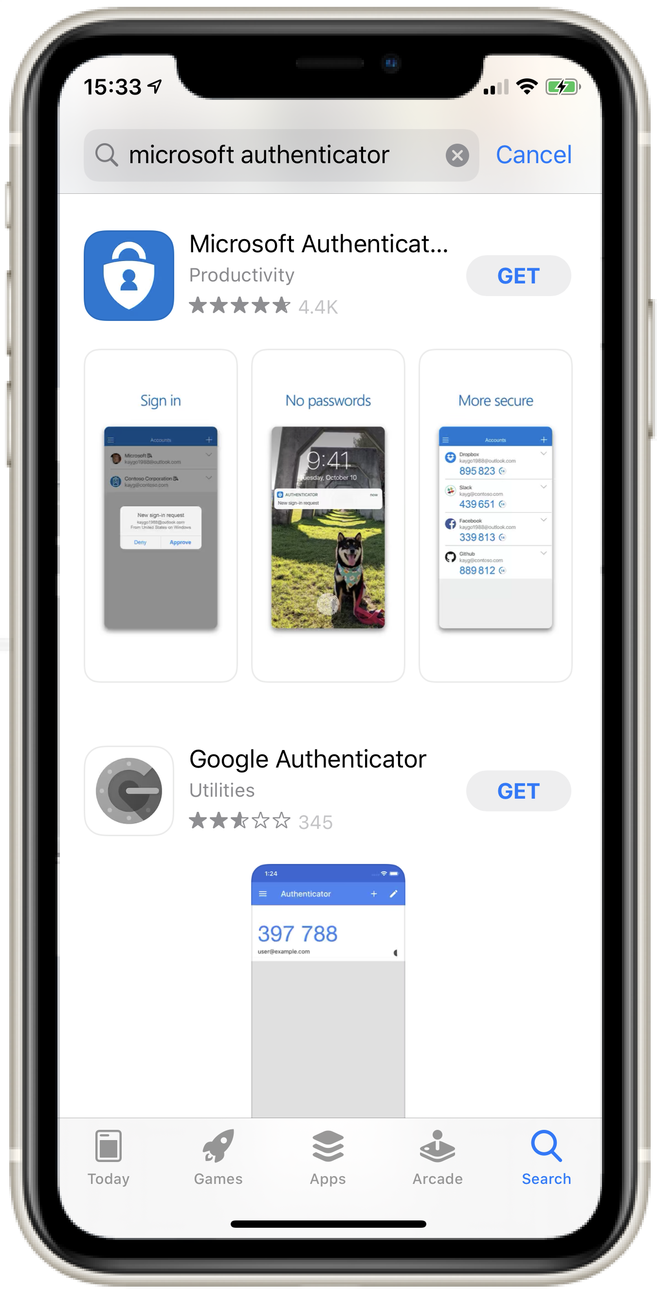 Microsoft Authenticator 