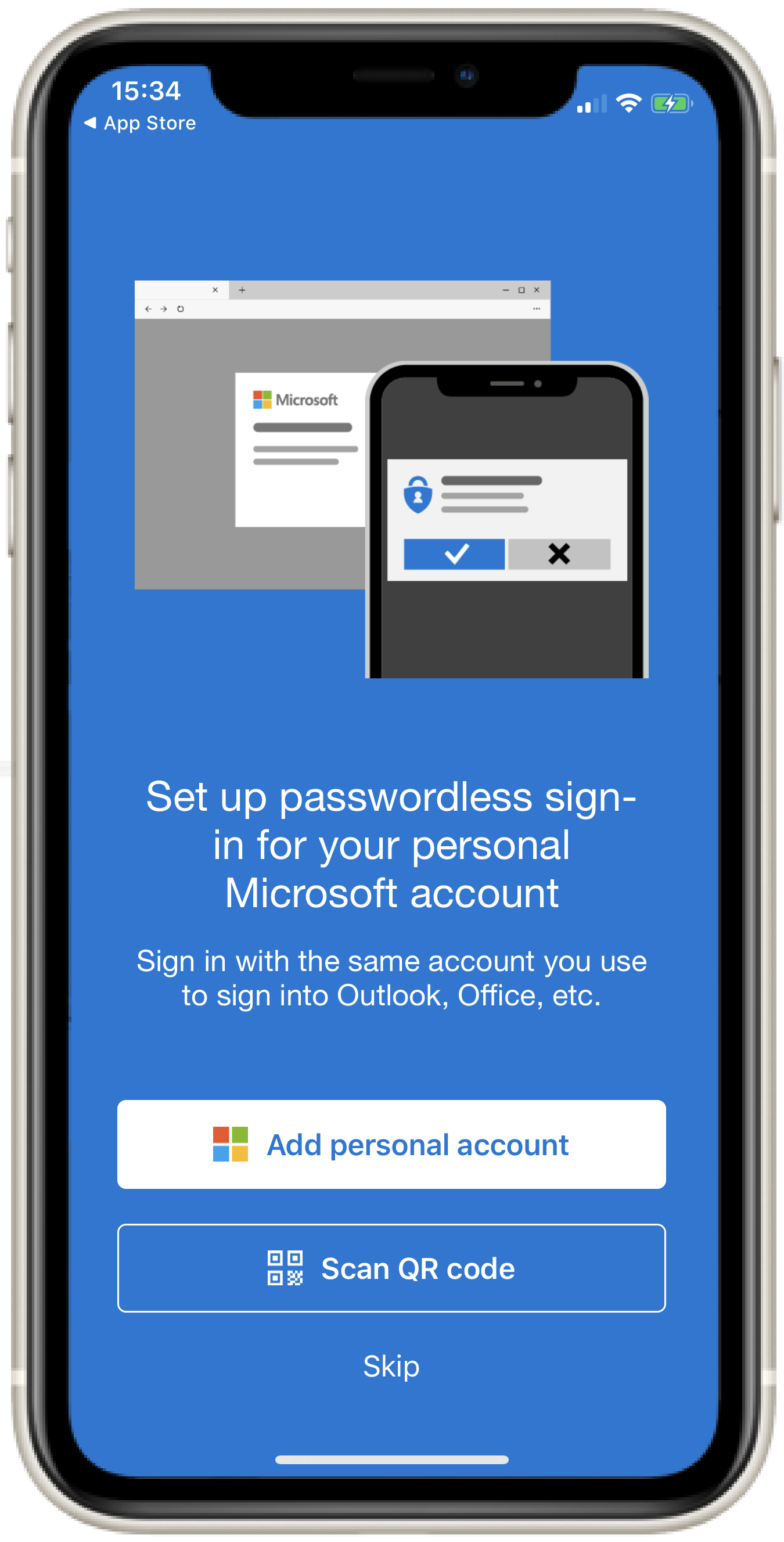 Microsoft Authenticator App Setup As The Authentication Method Ios Iphone Ipad Mobile