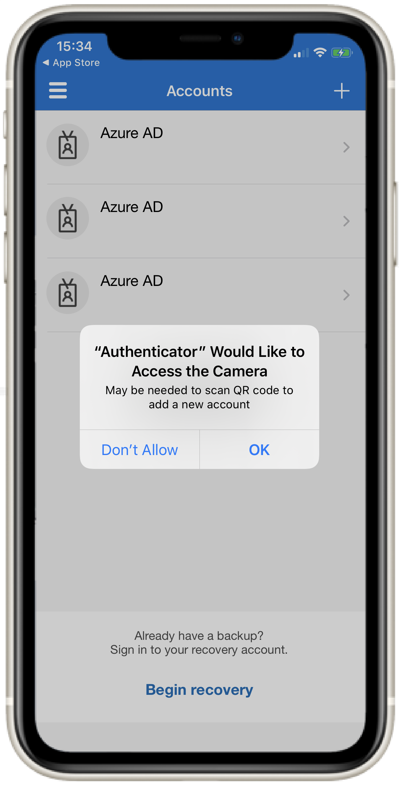 Microsoft Authenticator App Setup As The Authentication Method Ios Iphone Ipad Mobile