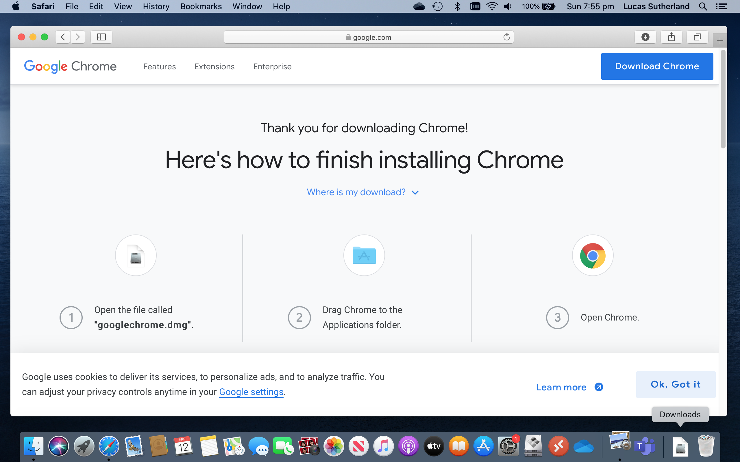 how to set google chrome as default on macbook
